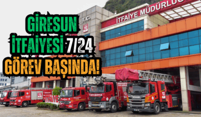 Giresun İtfaiyesi’nden Yılın İlk Yarısında 119 Müdahale!