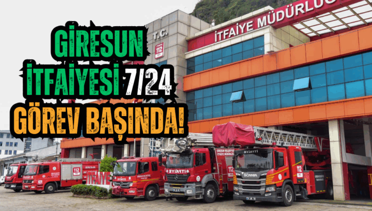 Giresun İtfaiyesi’nden Yılın İlk Yarısında 119 Müdahale!