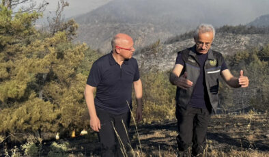 Abdulkadir Uraloğlu, Bursa’daki yangın bölgesinde: Yakından takip ediyoruz