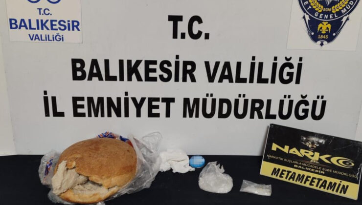 Balıkesir’de ekmek arasına gizlenmiş uyuşturucu ele geçirildi