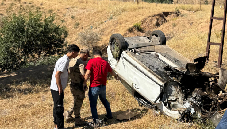 Batman’da kontrolden çıkan otomobil takla attı: 2 yaralı