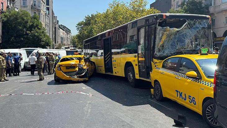 Beyoğlu’nda İETT Otobüsünün Freni Patladı İddiası