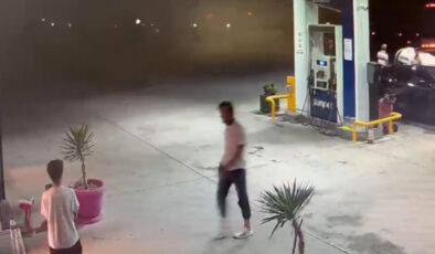 Bursa yangınında gözaltına alınan FETÖ’cünün benzin aldığı anlar