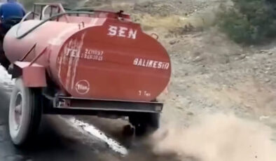 Bursa’da traktörün patlak lastiğiyle, yangın mücadelesi