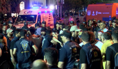 CHP’nin Saraçhane mitinginde, polise taşlı saldırı