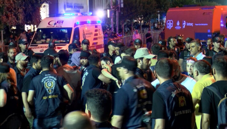 CHP’nin Saraçhane mitinginde, polise taşlı saldırı