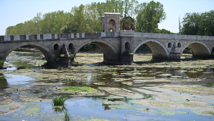Edirne’de Meriç ve Tunca nehirlerinin debileri düştü