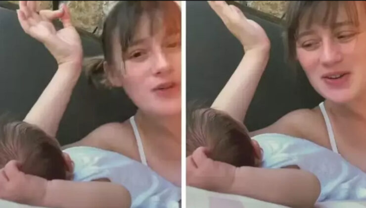 Gizem Karaca’dan bebekli yeni paylaşım: “Bütün gece uyumadı cimcik”