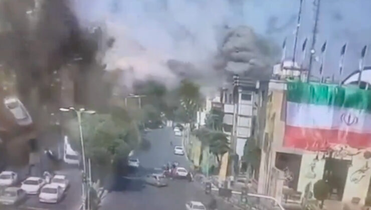 İsrail’in Tahran’a düzenlediği hava saldırısının yeni görüntüleri ortaya çıktı
