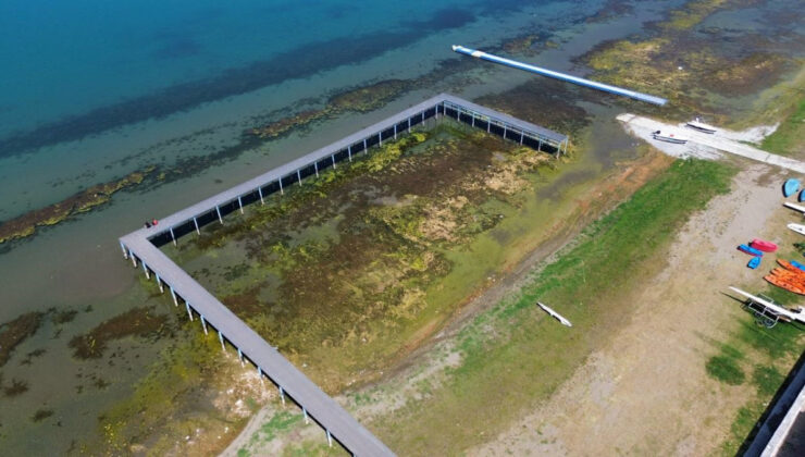 İznik Gölü’nde suların çekilmesiyle korkunç tablo ortaya çıktı