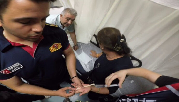 Karabük’te parmağına yüzük sıkışan kadın için ekipler seferber oldu