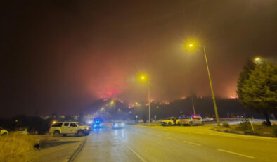 Karabük’teki yangın nedeniyle Ankara kara yolu kapatıldı