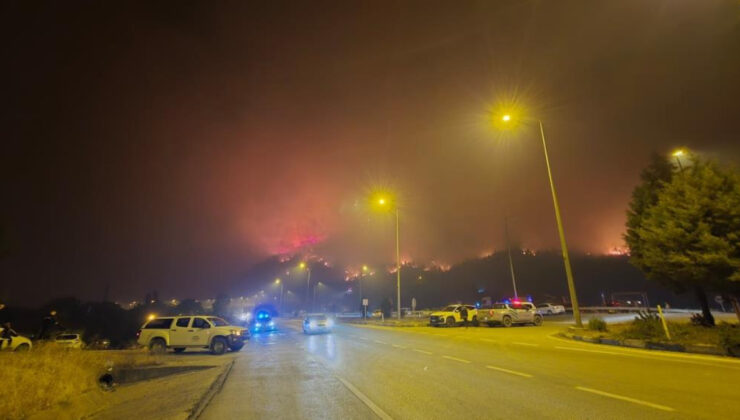 Karabük’teki yangın nedeniyle Ankara kara yolu kapatıldı