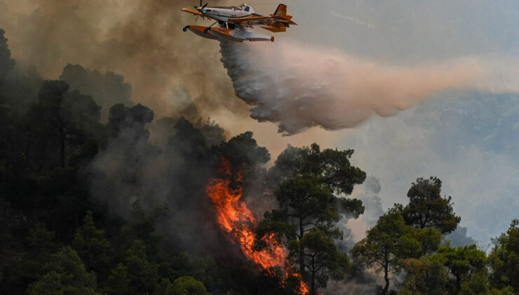 Manisa’da 3 ilçedeki orman yangınlarına müdahale sürüyor