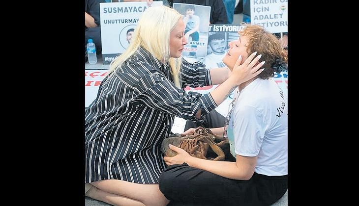 Minguzzi için eyleme katıldı