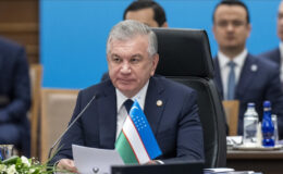 Özbekistan Cumhurbaşkanı, İlham Aliyev ile Bakü’de bir araya geldi