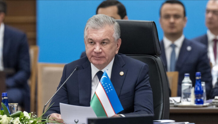 Özbekistan Cumhurbaşkanı, İlham Aliyev ile Bakü’de bir araya geldi