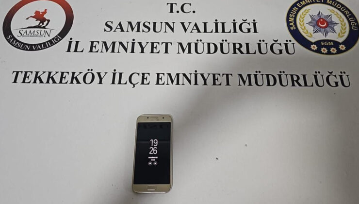 Samsun’da ehliyet sınavına göğüsüne gizlediği telefonla girdi