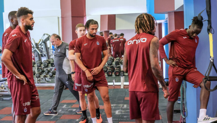 Trabzonspor’da günün ilk çalışması tamamlandı