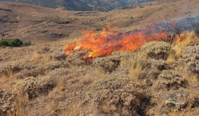Gümüşhane Kelkit’te Yangın Kontrol Altında