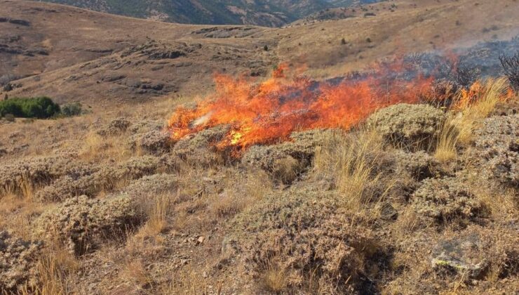 Gümüşhane Kelkit’te Yangın Kontrol Altında