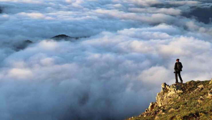 Ziyaretburnu Tepesi’nde kartpostallık görüntüler