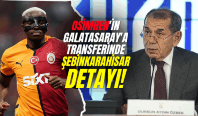 Galatasaray Başkanı Dursun Özbek’ten Şebinkarahisar Anısı