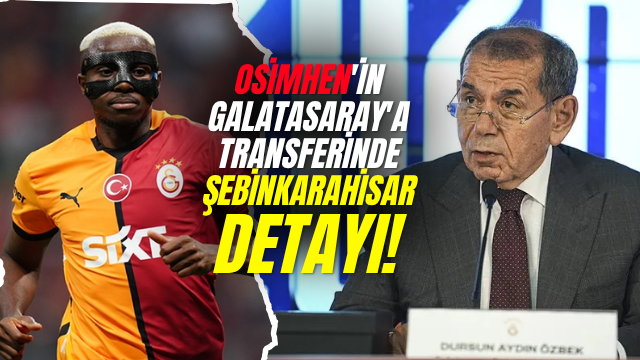 Galatasaray Başkanı Dursun Özbek’ten Şebinkarahisar Anısı