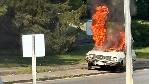 TBMM araç yakma olayı1