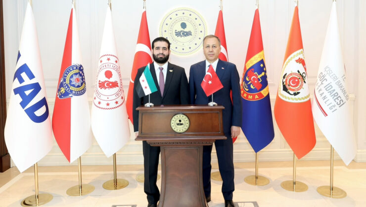 Ali Yerlikaya, Suriye mevkidaşı Enes Hattab ile görüştü