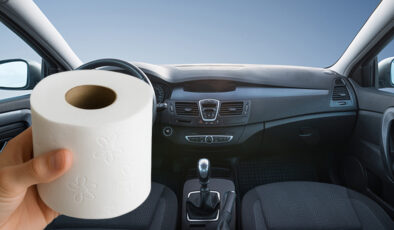 Arabanın içine tuvalet kağıdı koymak bakın ne işe yarıyormuş