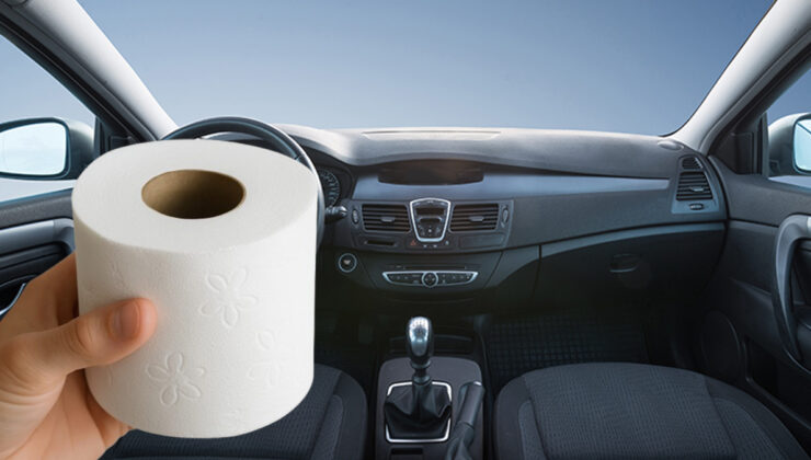 Arabanın içine tuvalet kağıdı koymak bakın ne işe yarıyormuş