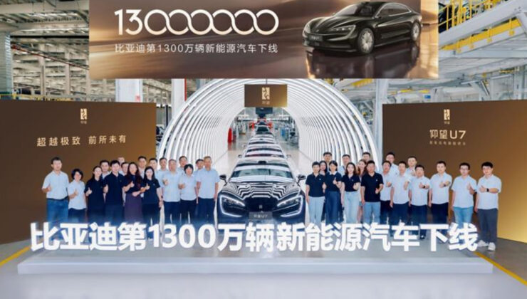 BYD’den yeni başarı: 13 milyonuncu yeni enerji aracını üretti