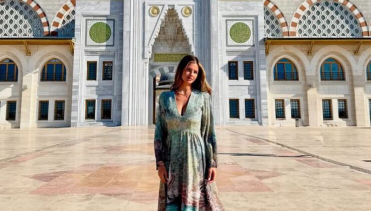 China Suarez’den Çamlıca Camii’ne ziyaret