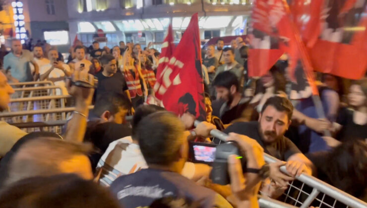 CHP Beyoğlu’nda miting yaptı, eylemciler polise saldırdı
