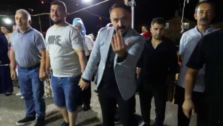 Giresun’da düğünde ‘drone’a para takarken elinden oluyordu