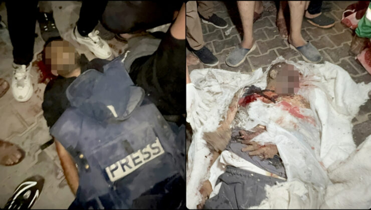 İsrail’in gazetecilerin çadırına düzenlediği saldırıda 5 gazeteci öldü