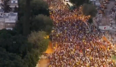 İsrailliler, Tel Aviv’de sokağa çıktı: Gazze’de savaşın sona erdirilmesi talebiyle protesto düzenleniyor