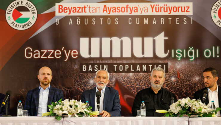 İstanbul’da Gazze’ye destek için yürüyüş düzenlenecek