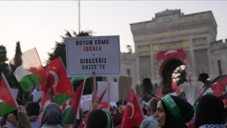 İstanbul’dan Gazze’ye destek: “Gazze’ye Umut Işığı Ol” yürüyüşü başladı