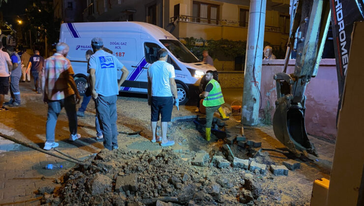 Kocaeli’de altyapı kazısında doğalgaz borusu hasar gördü: Mahalleyi koku sardı