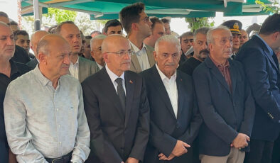 Mehmet Şimşek’in ağabeyi Nazmi Şimşek toprağa verildi