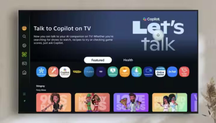 Microsoft’un yapay zekası Copilot, Samsung TV’lere geldi