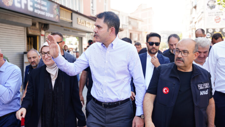 Murat Kurum: Hedefimiz konutları 1 yıl içinde tamamlayıp teslim etmek