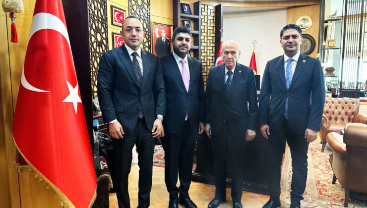 Necat Gülseven ve Deniz Gürel’den Devlet Bahçeli’ye ziyaret