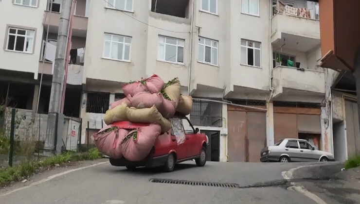 Rizeliler çay taşımak için yeni yöntem geliştirdi