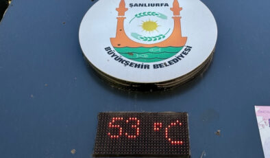 Şanlıurfa’da termometreler 53 dereceyi gösterdi