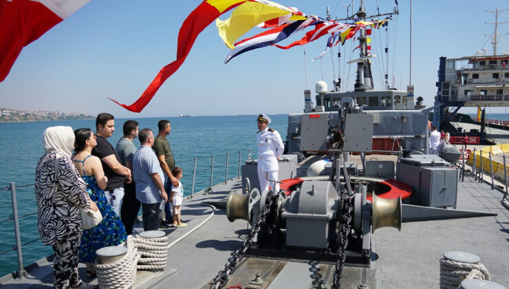 Tekirdağ’da ‘TCG Enez’ gemisi ziyarete açıldı