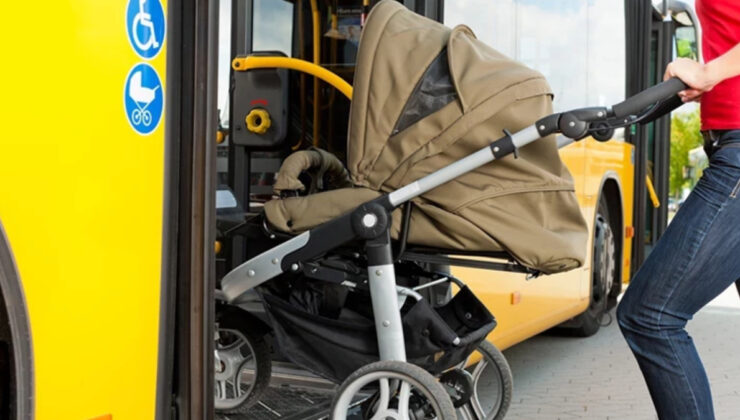Toplu taşımada bebek arabasına getirilen kısıtlama kalktı