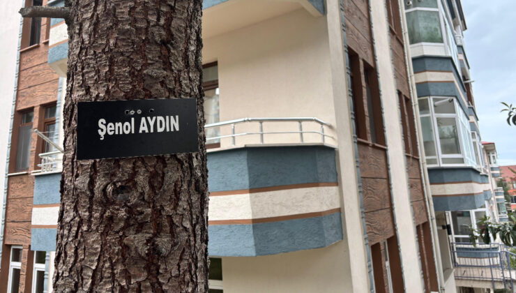 Trabzon’da site bahçesi hatıra ormanına dönüştü